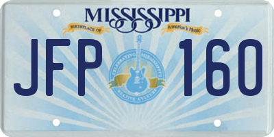 MS license plate JFP160