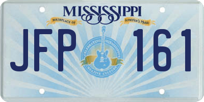 MS license plate JFP161