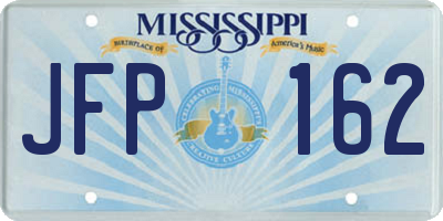 MS license plate JFP162