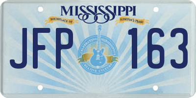 MS license plate JFP163