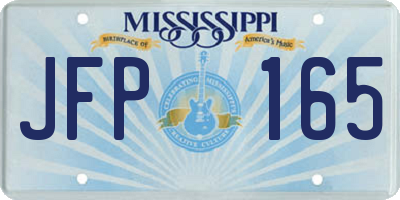 MS license plate JFP165
