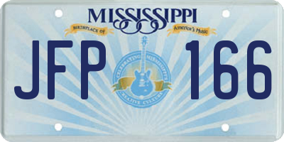 MS license plate JFP166