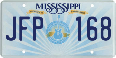 MS license plate JFP168