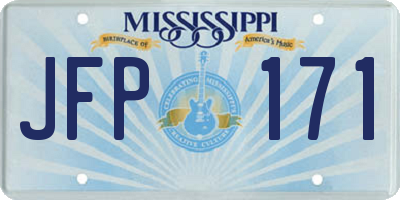 MS license plate JFP171