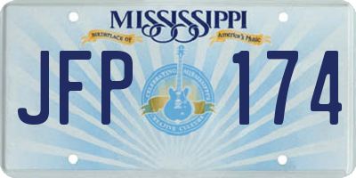 MS license plate JFP174