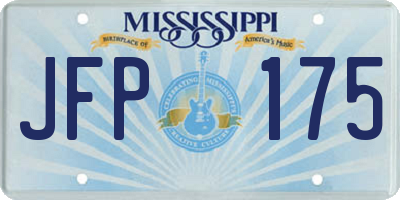 MS license plate JFP175