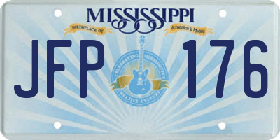 MS license plate JFP176