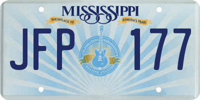 MS license plate JFP177