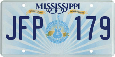 MS license plate JFP179