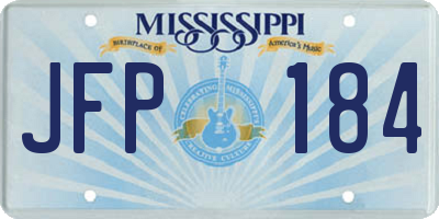 MS license plate JFP184
