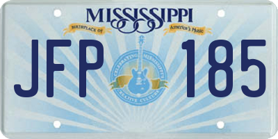 MS license plate JFP185