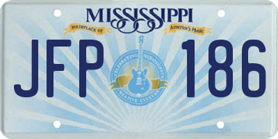 MS license plate JFP186
