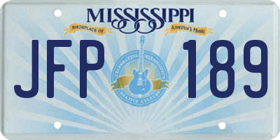 MS license plate JFP189