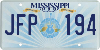 MS license plate JFP194