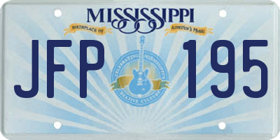 MS license plate JFP195