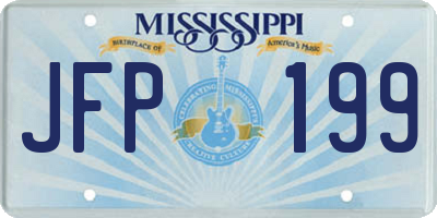 MS license plate JFP199