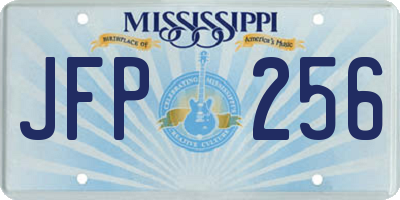 MS license plate JFP256