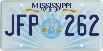 MS license plate JFP262
