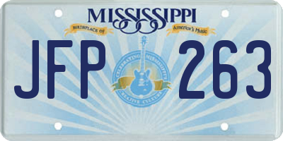 MS license plate JFP263