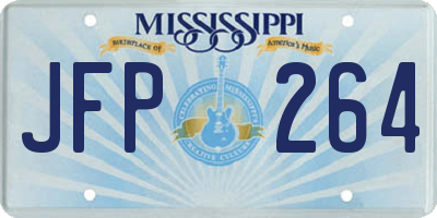 MS license plate JFP264