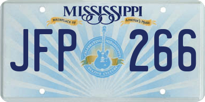 MS license plate JFP266
