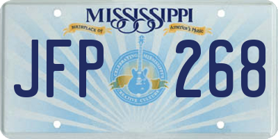 MS license plate JFP268