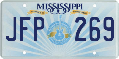MS license plate JFP269