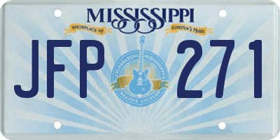 MS license plate JFP271