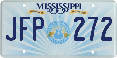 MS license plate JFP272