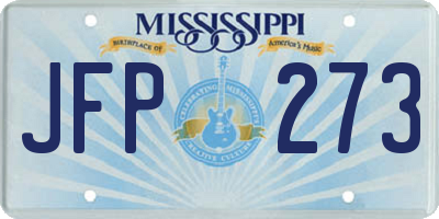 MS license plate JFP273