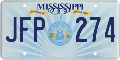 MS license plate JFP274