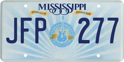 MS license plate JFP277