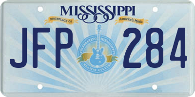 MS license plate JFP284