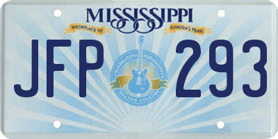 MS license plate JFP293