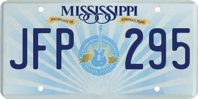 MS license plate JFP295