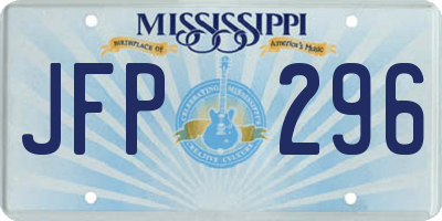 MS license plate JFP296