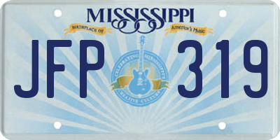 MS license plate JFP319