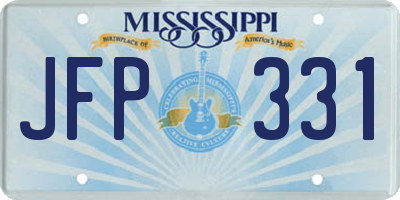 MS license plate JFP331