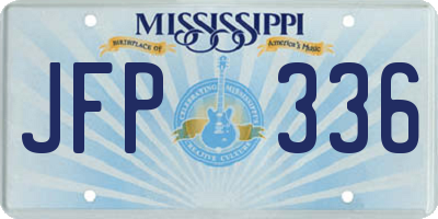 MS license plate JFP336