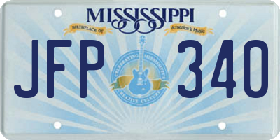 MS license plate JFP340