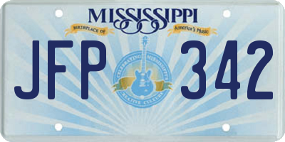 MS license plate JFP342