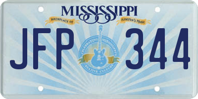 MS license plate JFP344