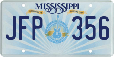 MS license plate JFP356