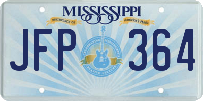 MS license plate JFP364