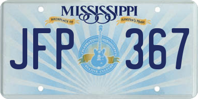 MS license plate JFP367