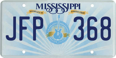 MS license plate JFP368