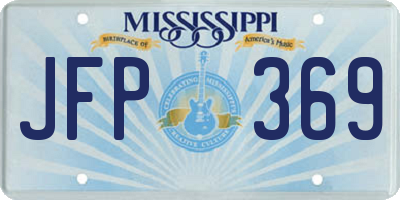 MS license plate JFP369