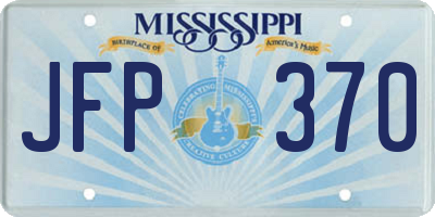 MS license plate JFP370