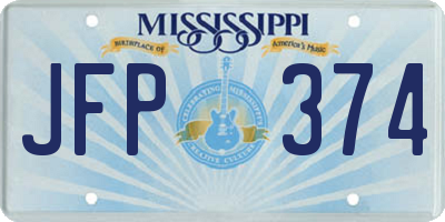 MS license plate JFP374
