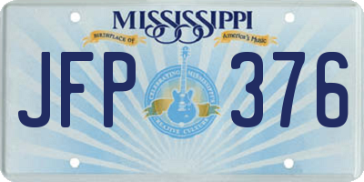 MS license plate JFP376